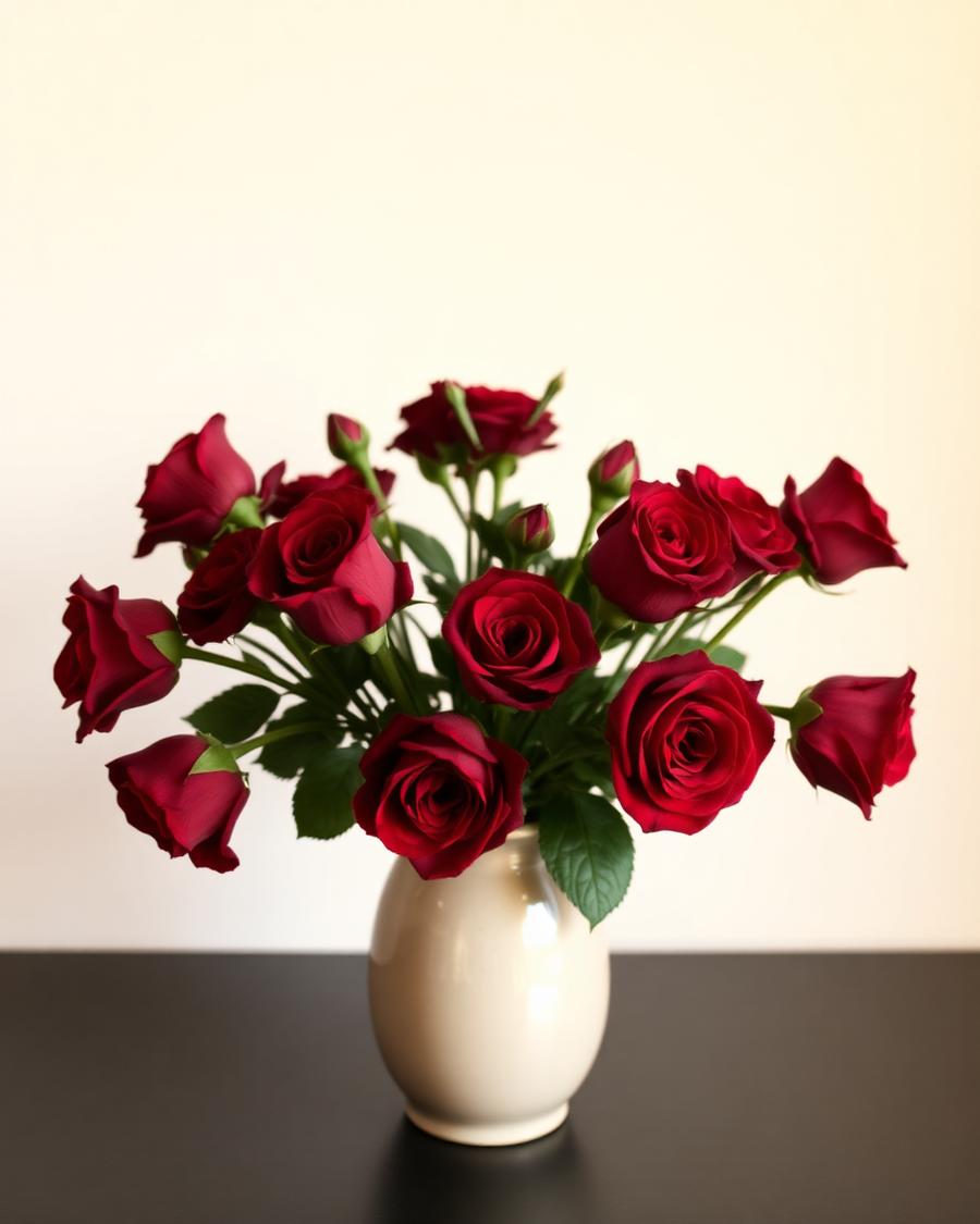 Centro de rosas para homenaje funerario